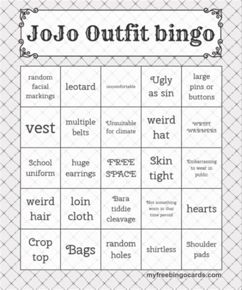 jojo bingo